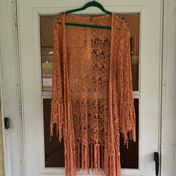 Gimmicks crochet fringe cardigan - Picture 1 of 1